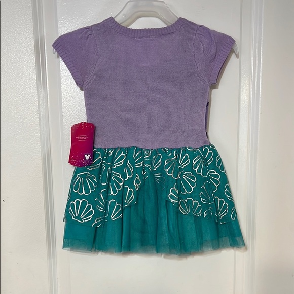 Disney Princess Toddler Girl Ariel Cosplay Sweater Dress, Sizes 12M- 2T - Picture 5 of 13